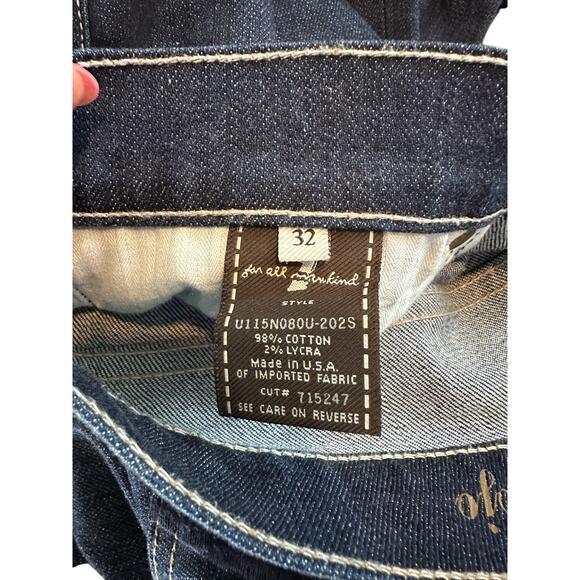 7 For All Mankind Dark Blue Flare Jeans - Picture 2 of 10